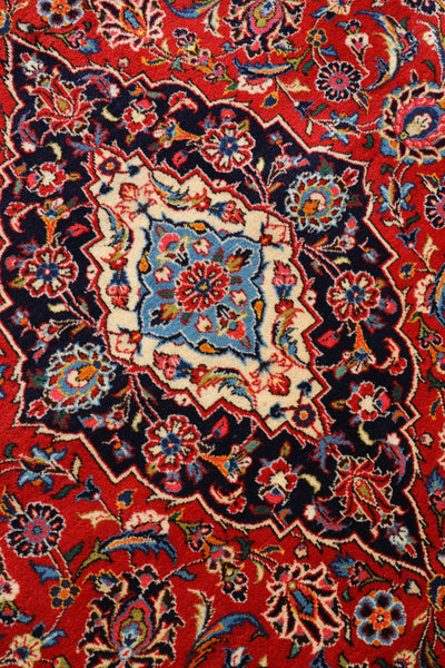Kashan Hand Knotted Rug 300x195cm