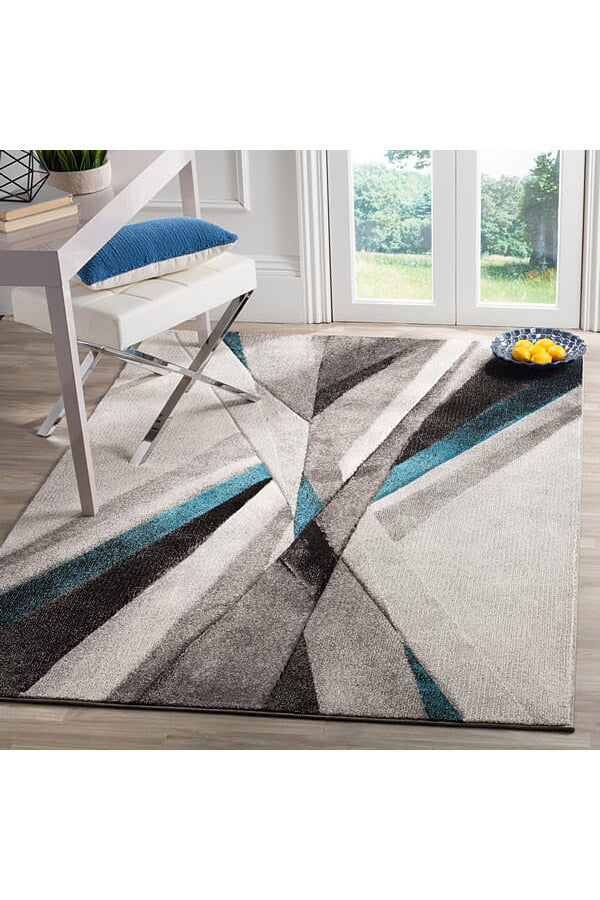 Fantasy Abstract Rug - 113 Blue