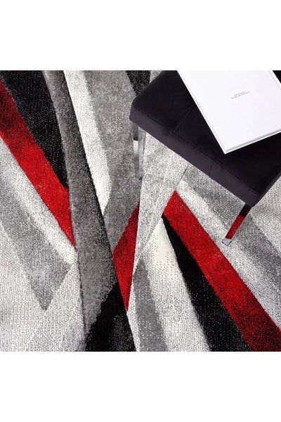 Fantasy Abstract Rug - 111 Red