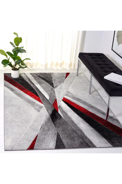 Fantasy Abstract Rug - 111 Red