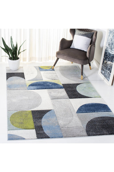 Fantasy Modern Rugs - 125 Blue