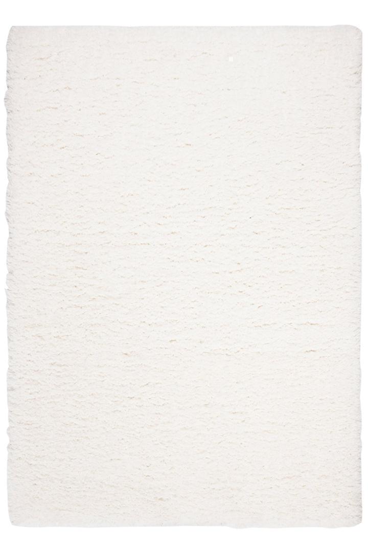 Hudson Plain Shaggy Rug  - 101 White