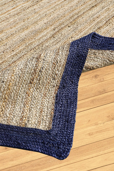 Husk Jute Natural Rug - 101 Beige Blue