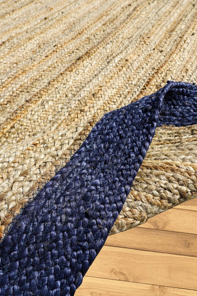 Husk Jute Natural Rug - 101 Beige Blue