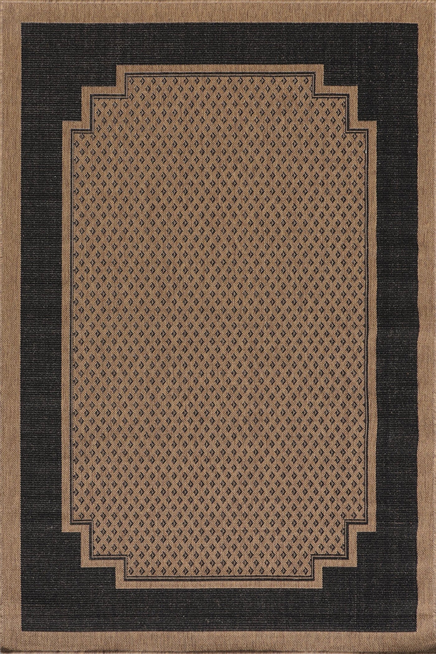 Sisalo Border Flatweave Rug - 129 Brown