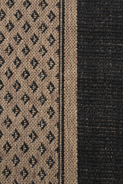 Sisalo Border Flatweave Rug - 129 Brown