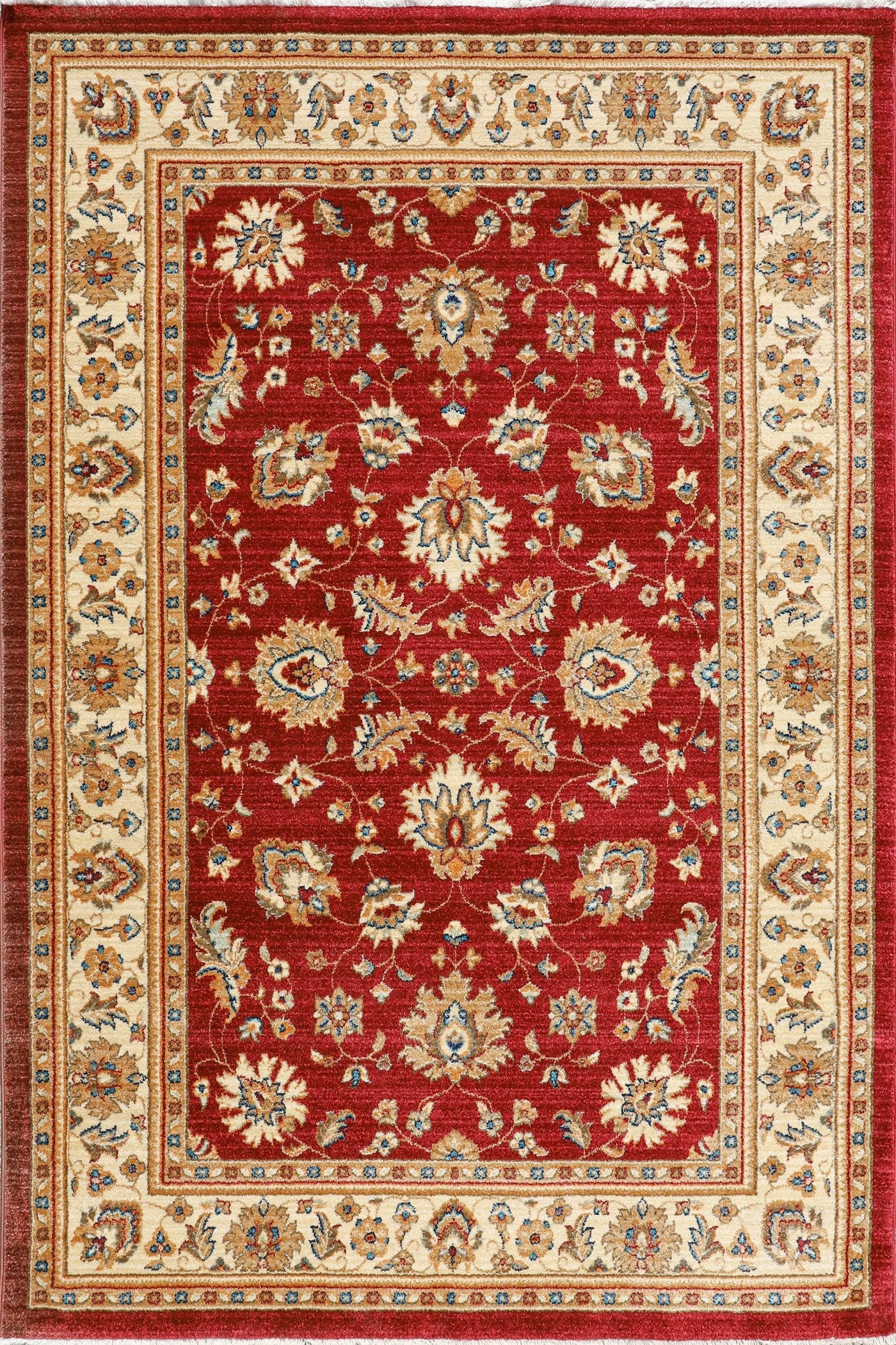 Marakesh Traditional Rug 1259 Red Ivory