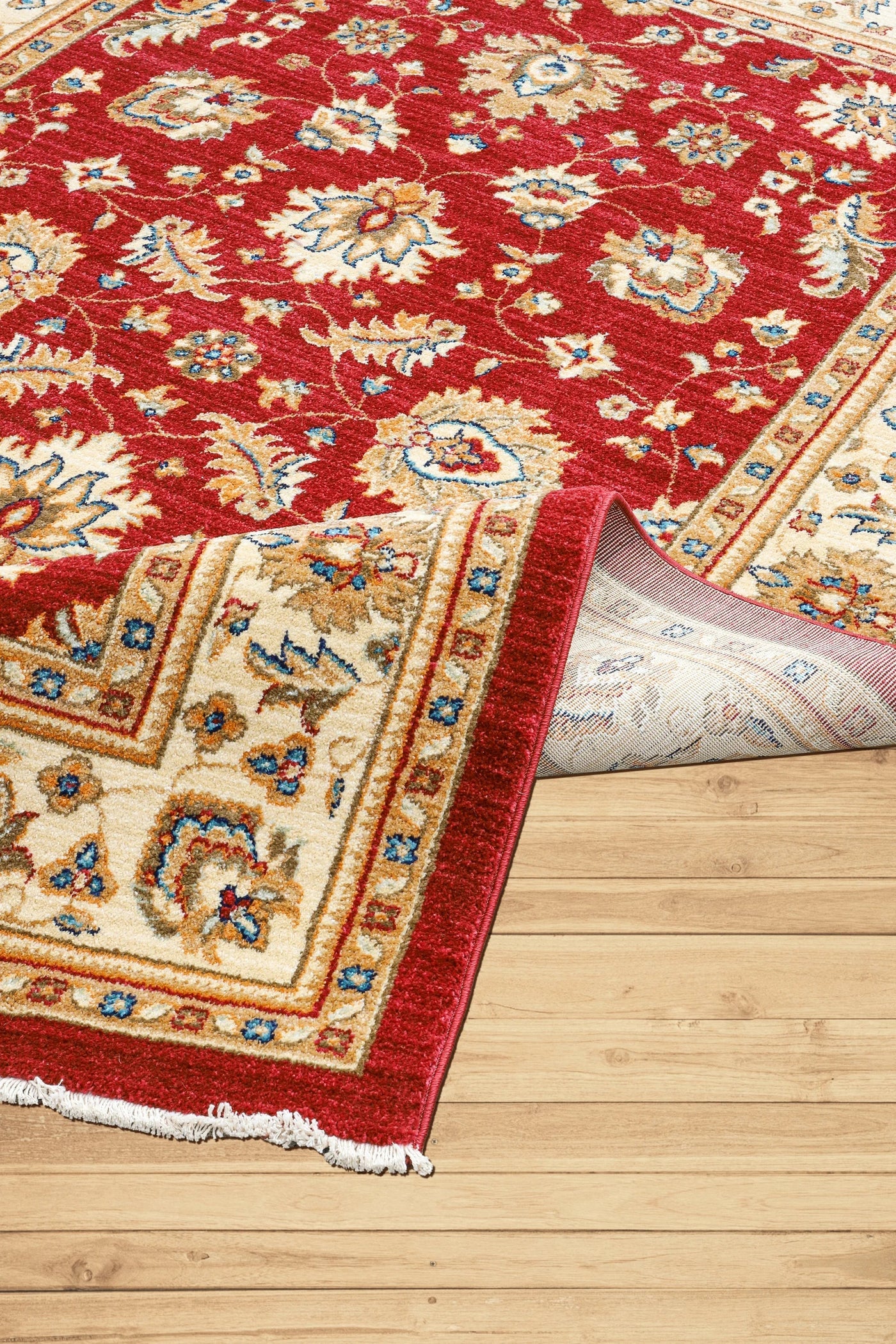 Marakesh Traditional Rug 1259 Red Ivory