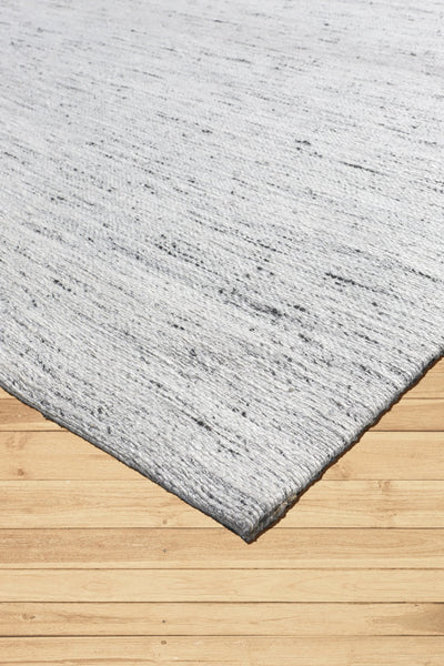 Pampas Hand Loomed Flatweave Rug - 102 Grey