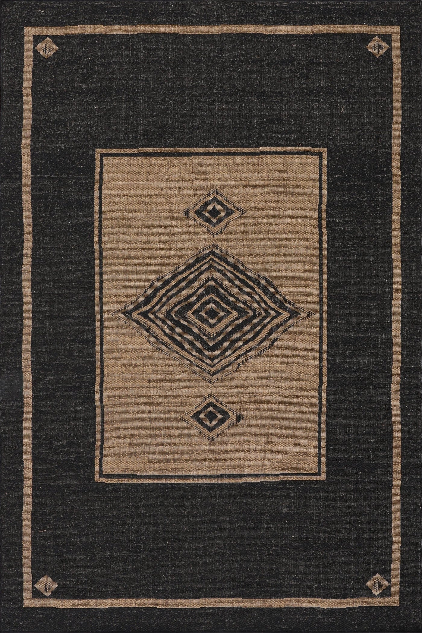 Sisalo Abstract Flatweave Rug - 158 Brown