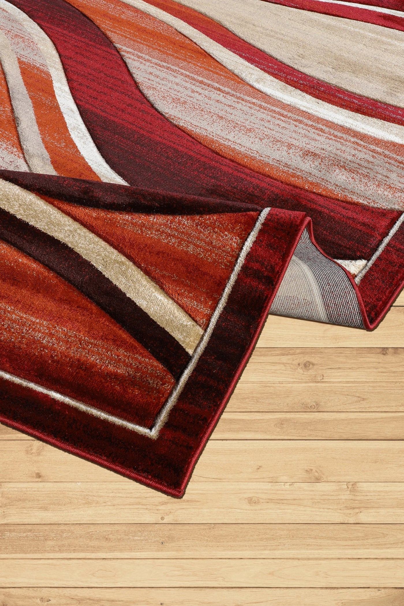 Pisa Abstract Rug - 124 Red