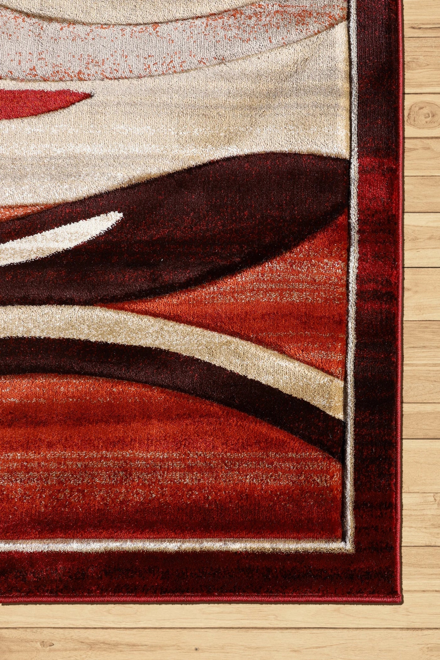 Pisa Abstract Rug - 124 Red