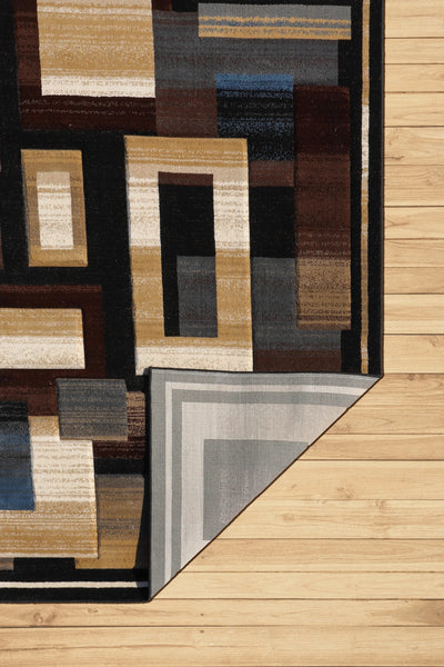 Pisa Abstract Rug - 115 Brown