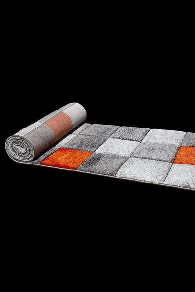 Love Abstract Rug - 123 Orange