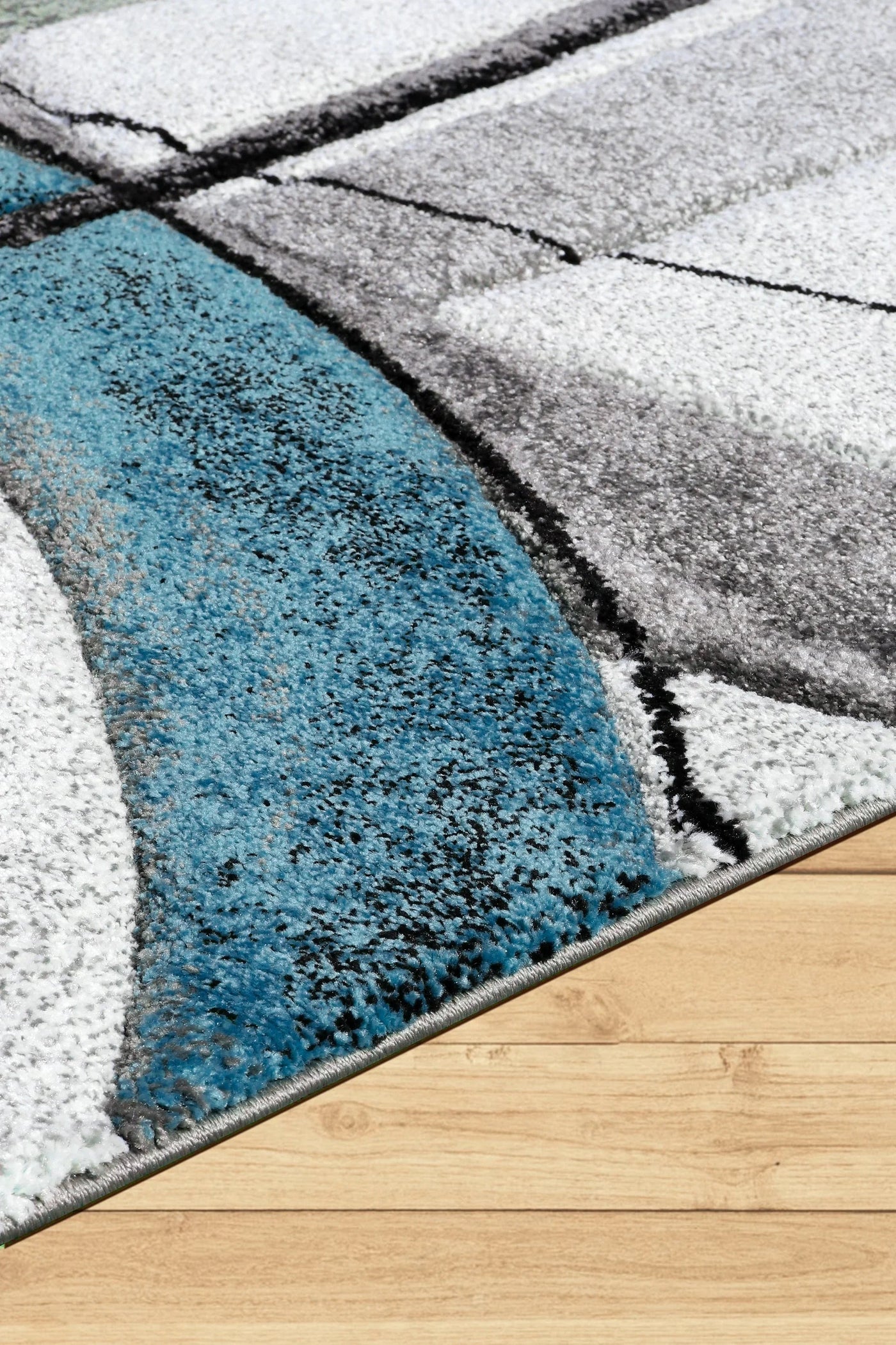 Love Abstract Rug - 101 Blue