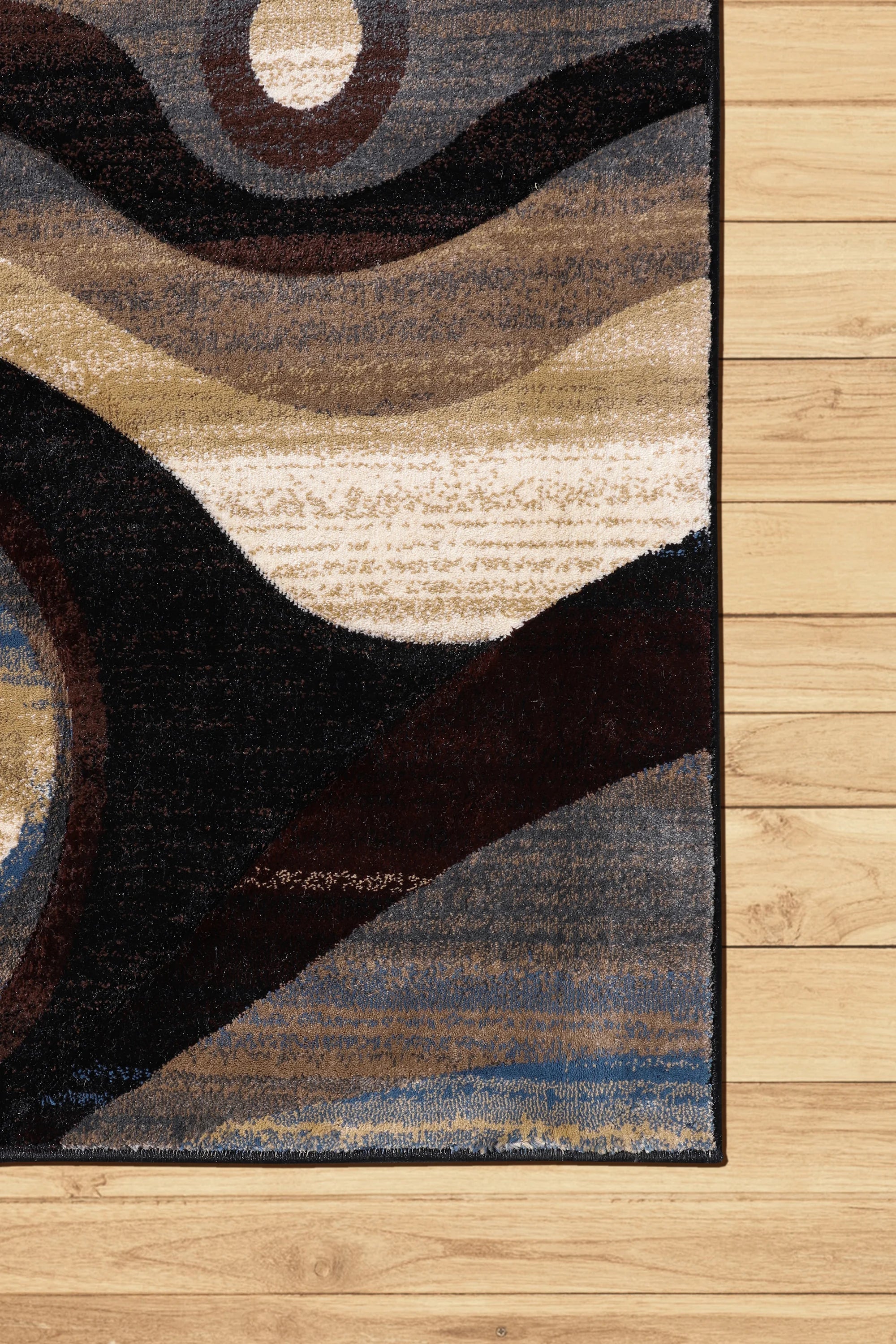 Pisa Contemporary Abstract Rug A058B-Black | Buy Rugs Online | Cyrus Rugs