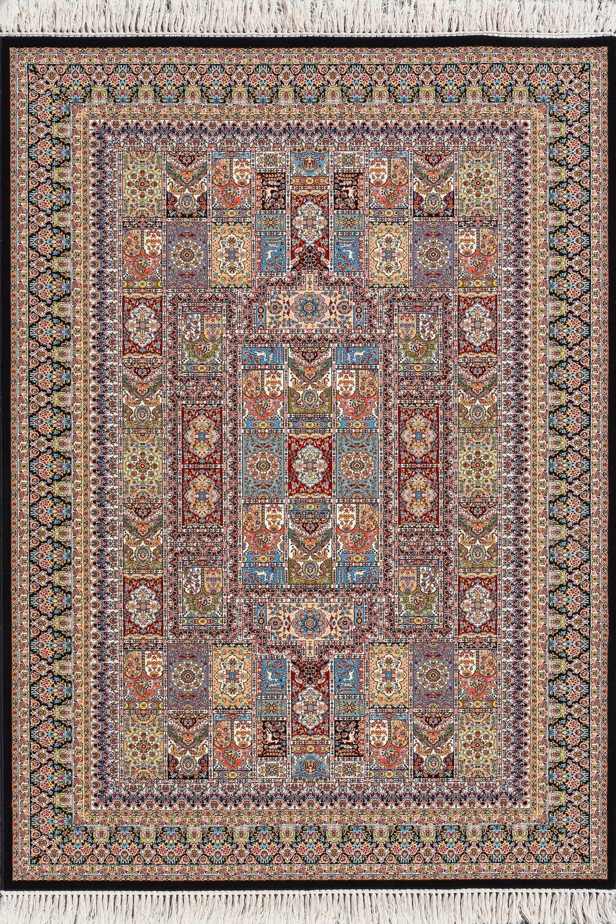 Persico Traditional Border Rug - 802011-D.Blue | Buy Rugs Online ...