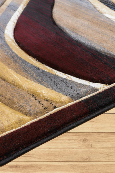 Pisa Abstract Rug - 120 Brown