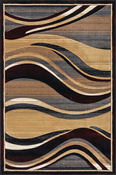 Pisa Abstract Rug - 120 Brown