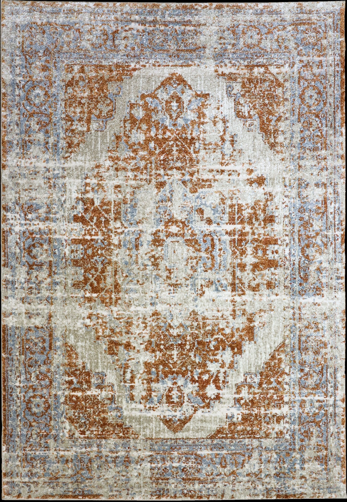 Austin Distressed Rug - 102 Rust