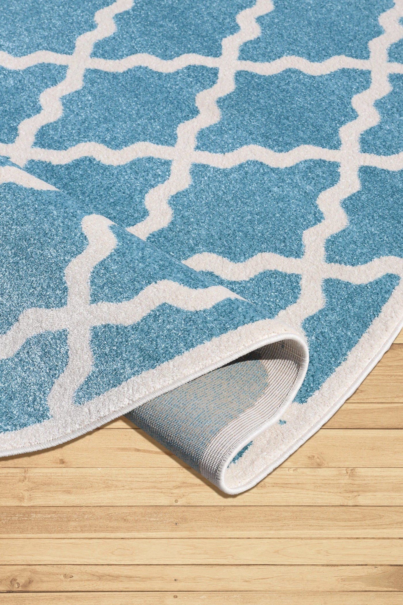 Morocco Trellis Rugs - 128 Aqua