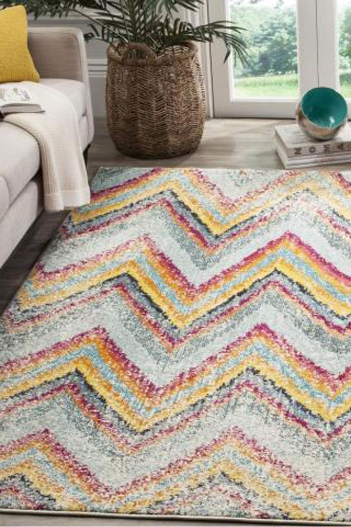 Kaleidoscope Chevron Rug - 116 Multicolour