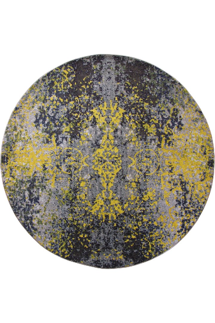 Kaleidoscope Grunge Rug - 127 Blue