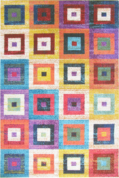 Kaleidoscope Contemporary Rug  - 133 Multicolours