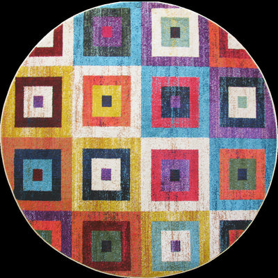 Kaleidoscope Contemporary Rug  - 133 Multicolours