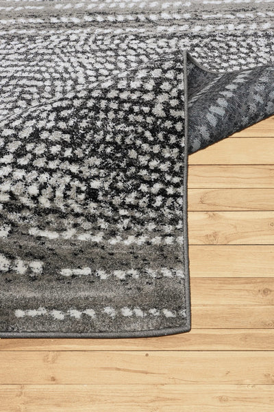 Kansas Contemporary Abstract Rug - 109 Grey