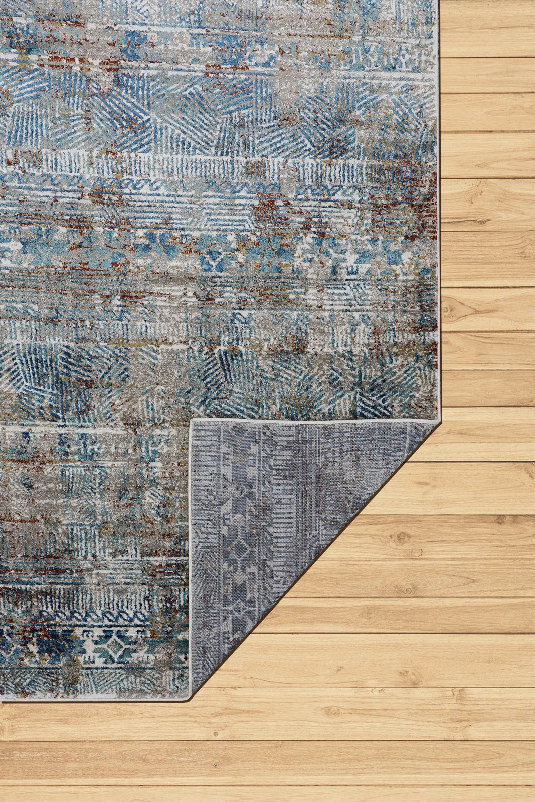 Kansas Contemporary Abstract Rug - 106 Brown