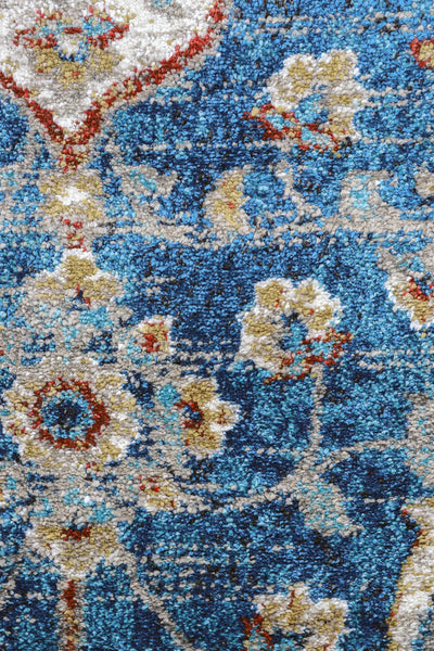 Kansas Contemporary Abstract Rug - 103 Blue