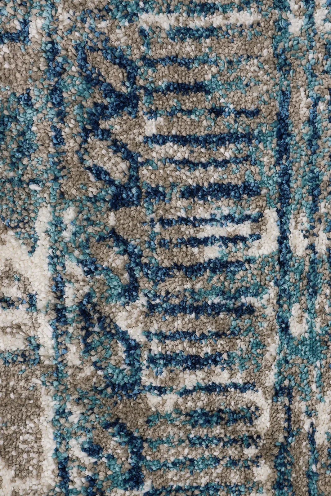 Kansas Contemporary Abstract Rug - 107 Blue