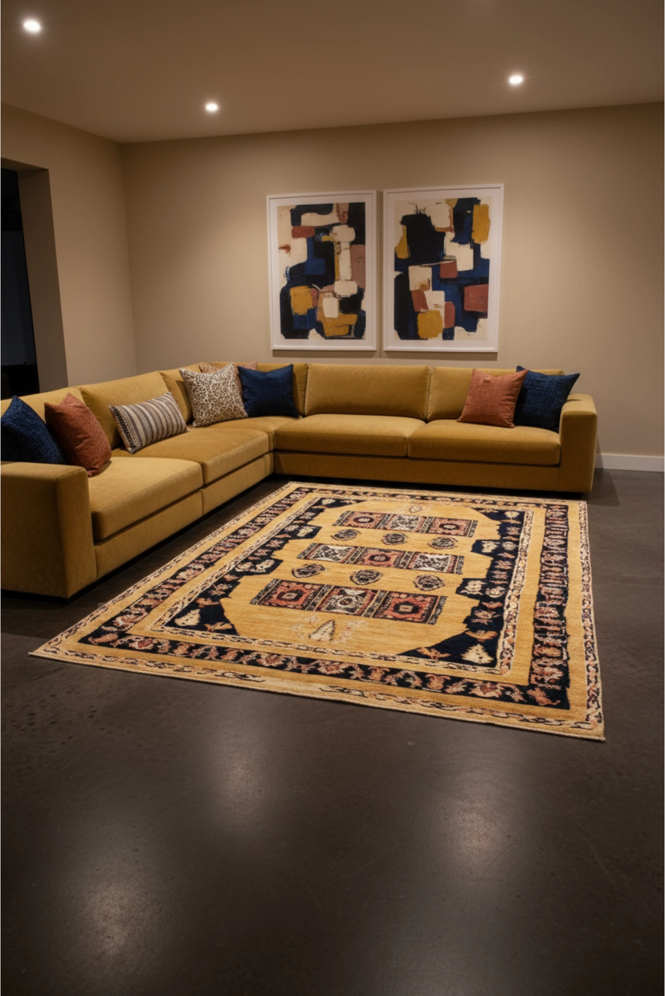 Kashkoli Hand Knotted Wool Rug 210x143 cm