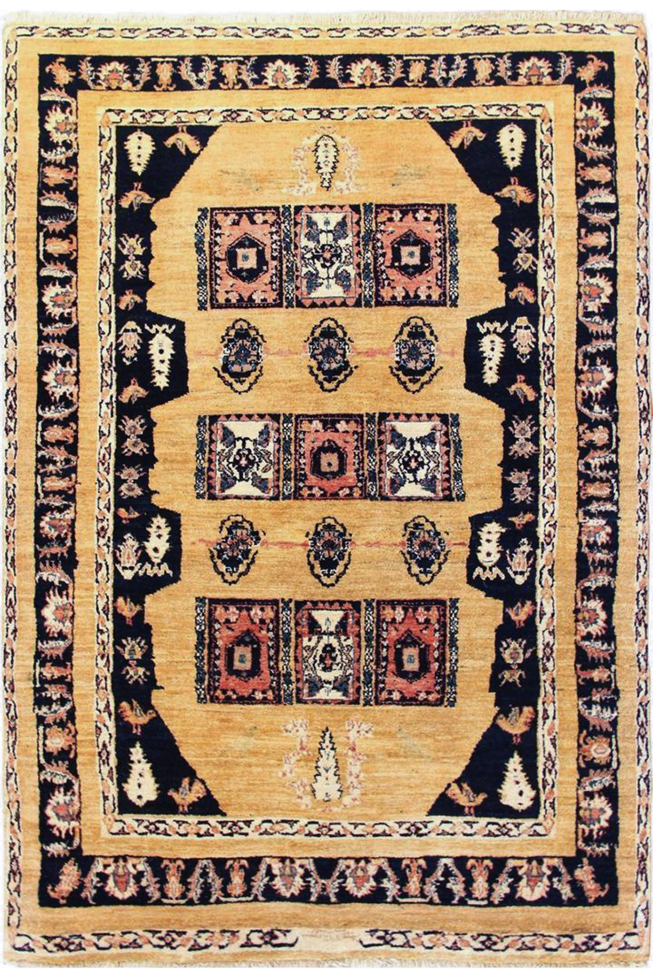 Kashkoli Hand Knotted Wool Rug 210x143 cm