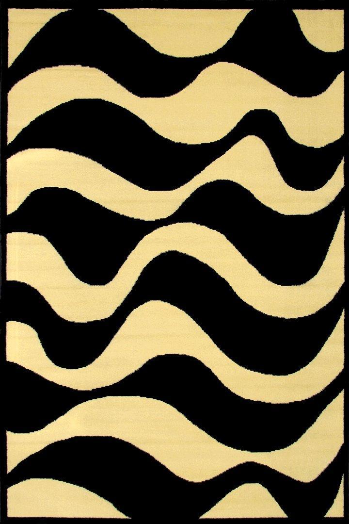 Khalaf Moderna Wavy Rug - 121 Gold