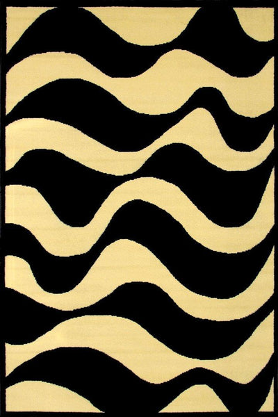 Khalaf Moderna Wavy Rug - 121 Gold