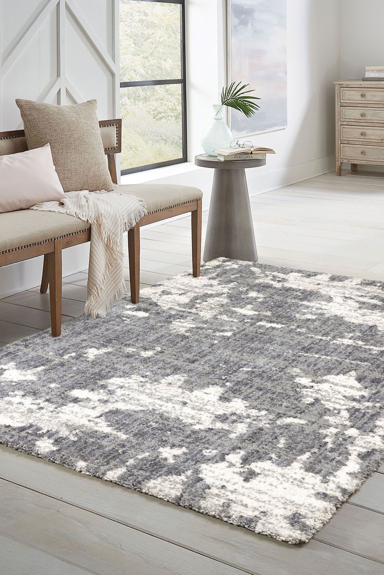 Kathmandu Abstract Rug - 102 Grey