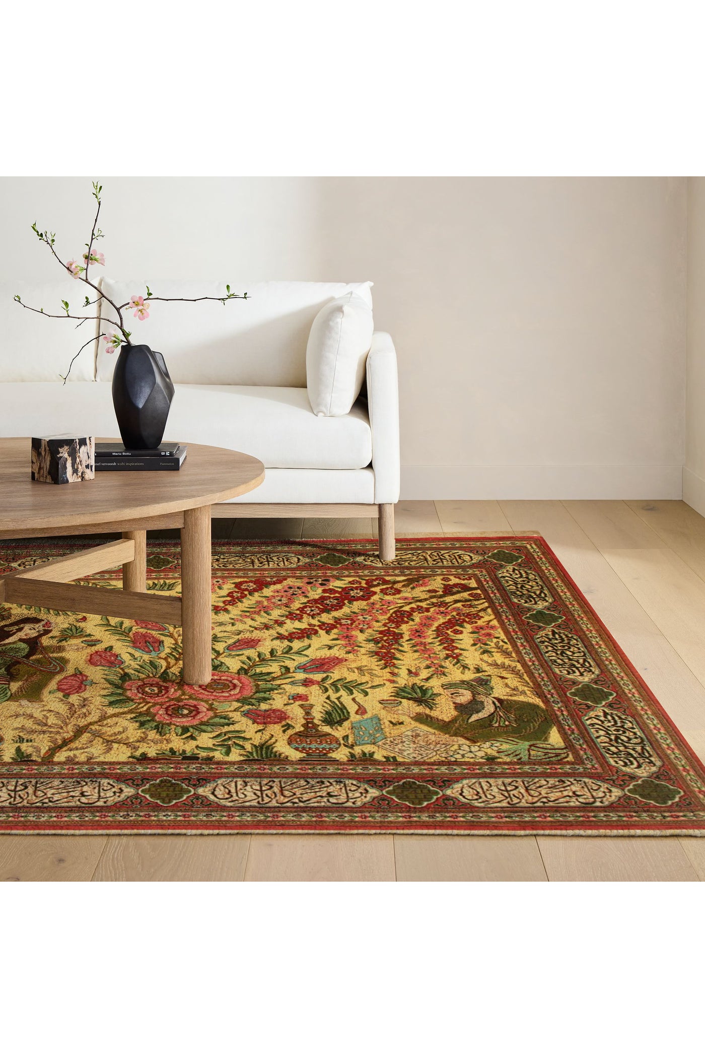 Kum Pictorial Hand Knotted Wool Rug
