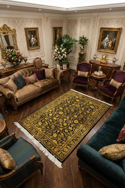 Kum Signed Oriental Hand Knotted Silk Rug | 148x101 cm