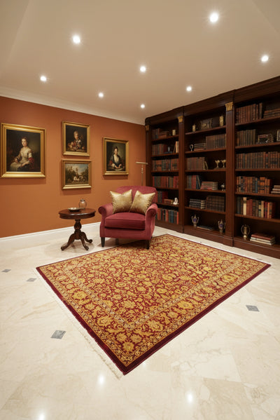 Kum Signed Oriental Hand Knotted Silk Rug