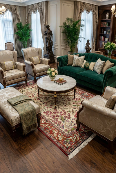 Kum Signed Tree of Life Hand Knotted Silk Rug | 147x98 cm