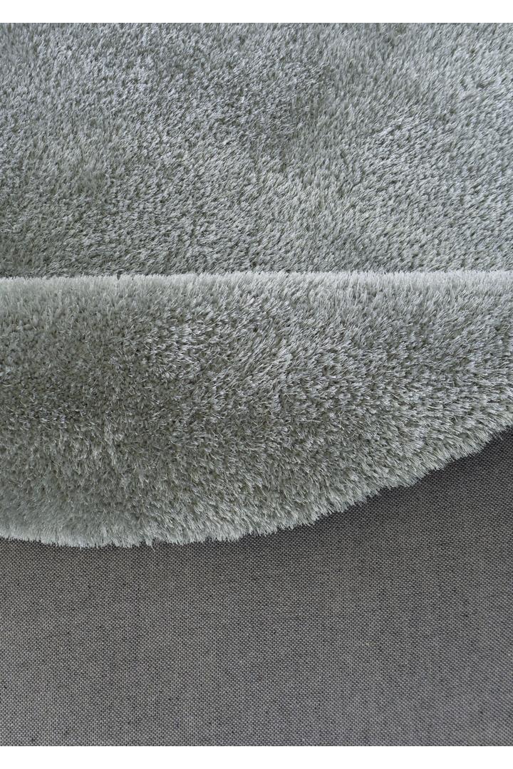 Lusso Plain Shaggy Rug - 115 Silver