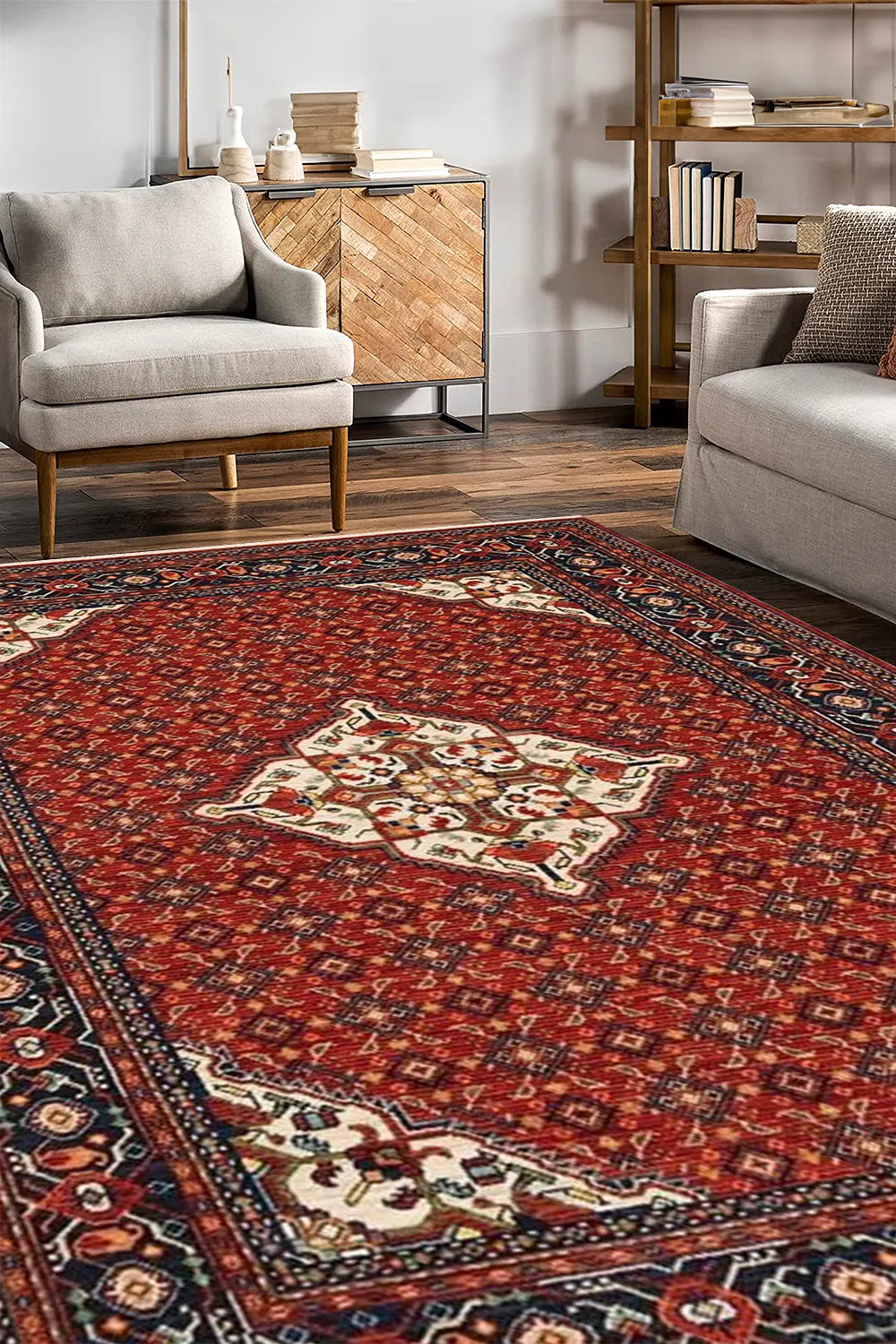 Lilihan Traditional Rug - 101 Red