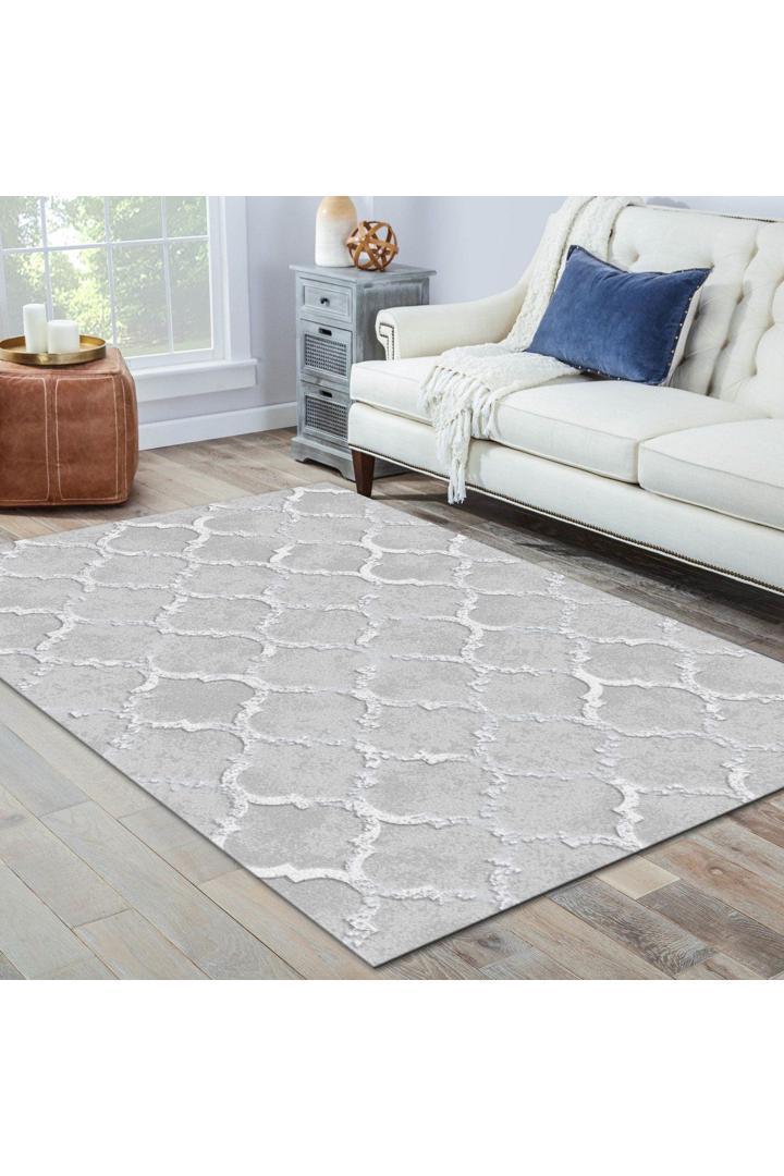 Loft Trellis Rug - 101 Grey