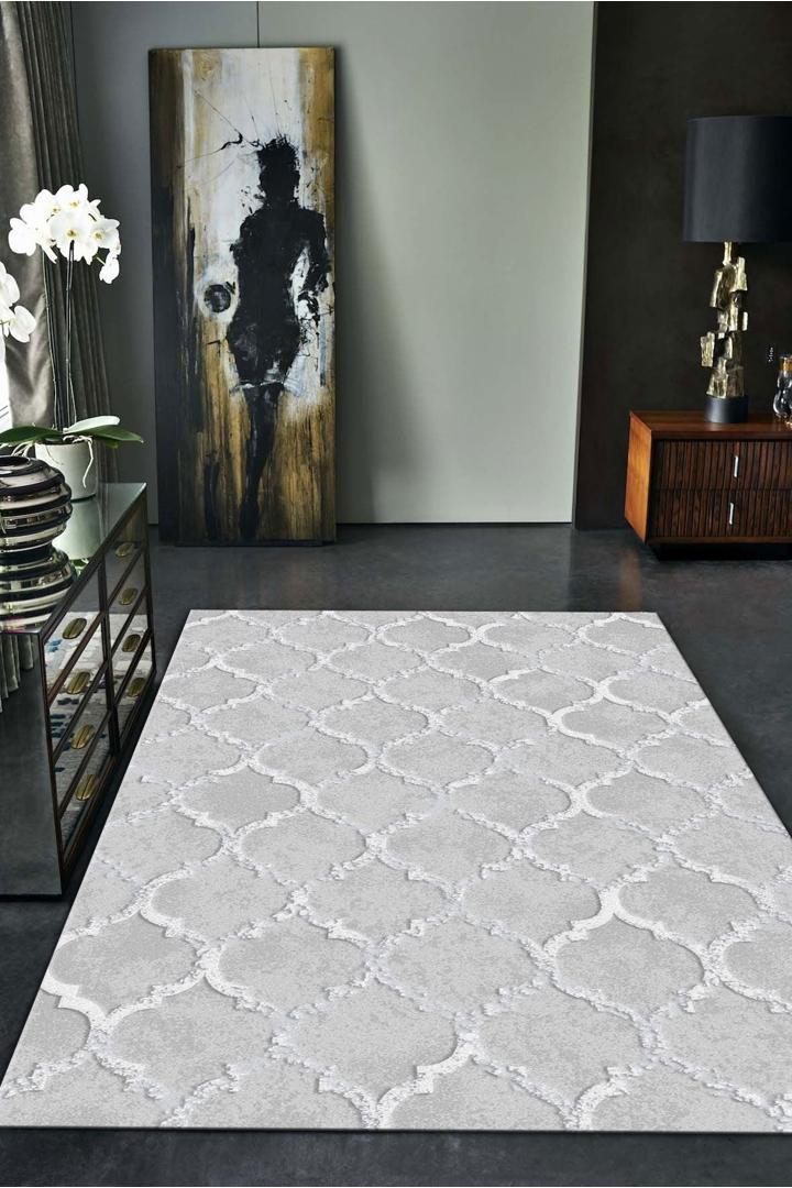 Loft Trellis Rug - 101 Grey