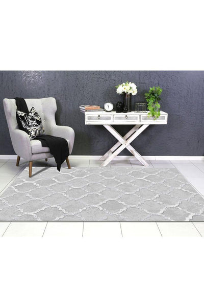 Loft Trellis Rug - 101 Grey
