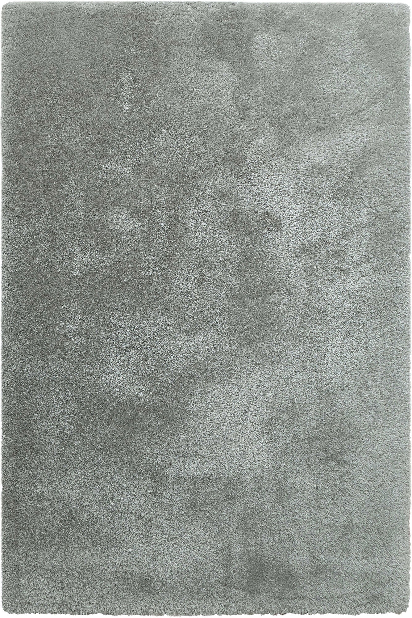 Lusso Plain Shaggy Rug - 115 Silver