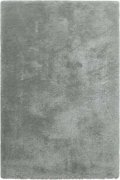 Lusso Plain Shaggy Rug - 115 Silver