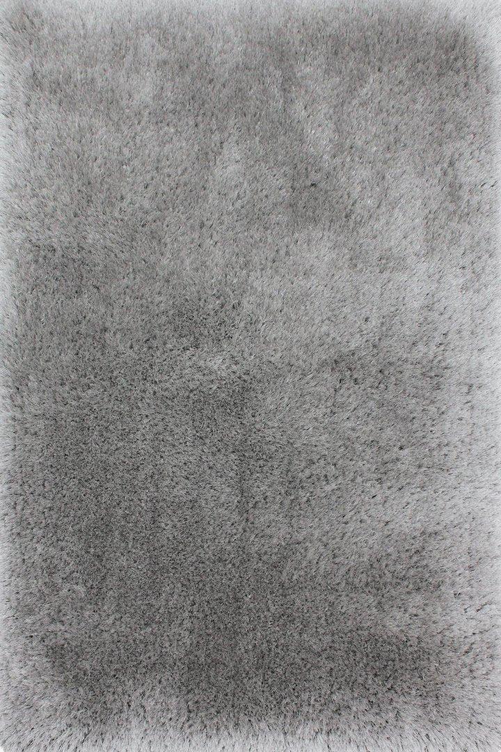 Los Angeles Plain Shaggy Rug - 101 Silver